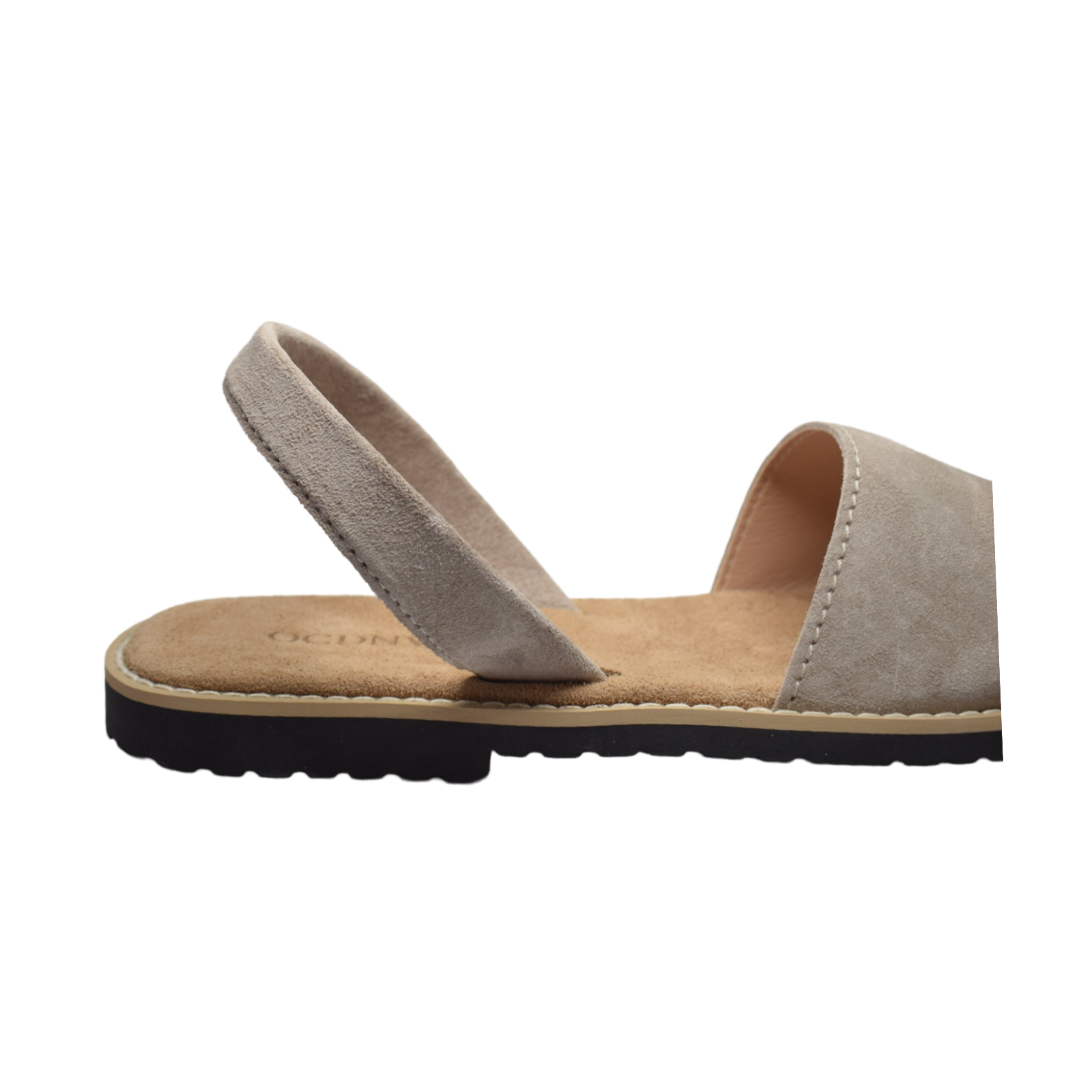 Avarca de piel con talon. Recycled Rubber. Quality, trendy, summer. Flip flops alternative. Alternative.